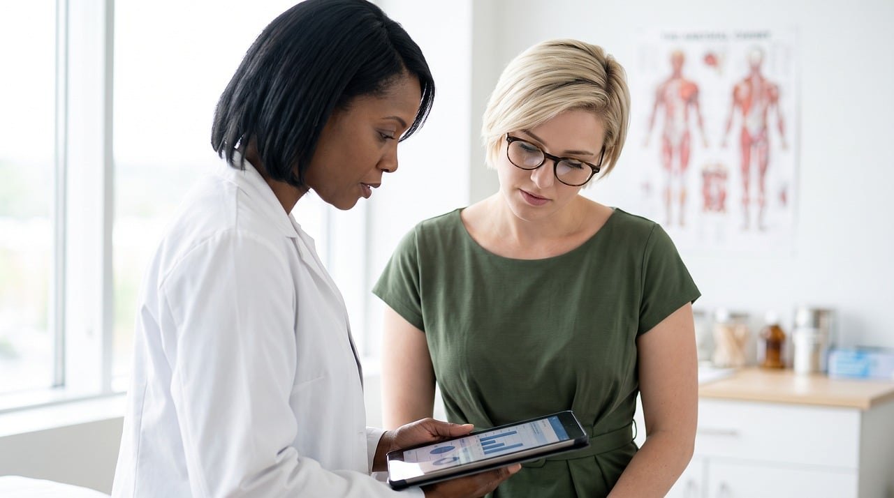 doctor reviewing medical records