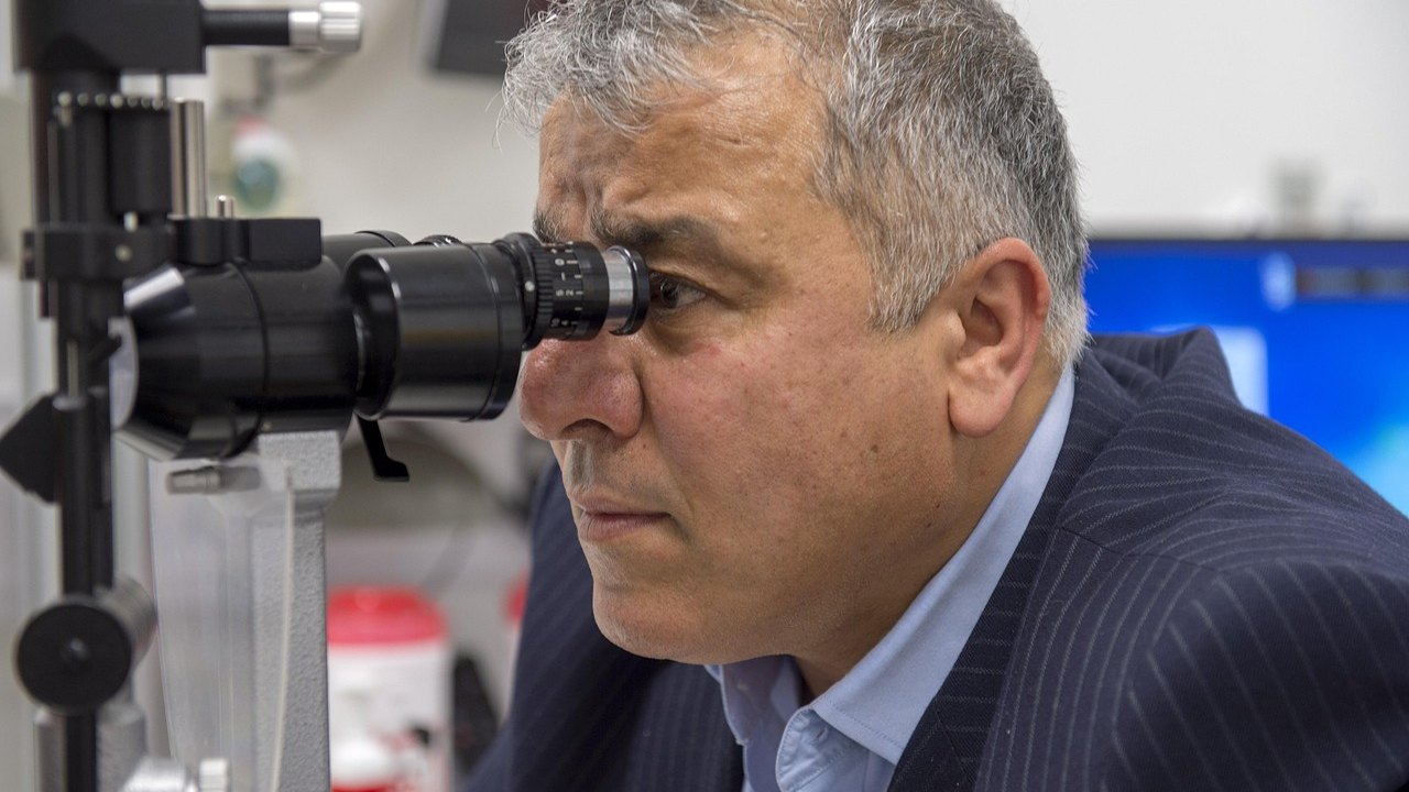 ophthalmologist eye examination
