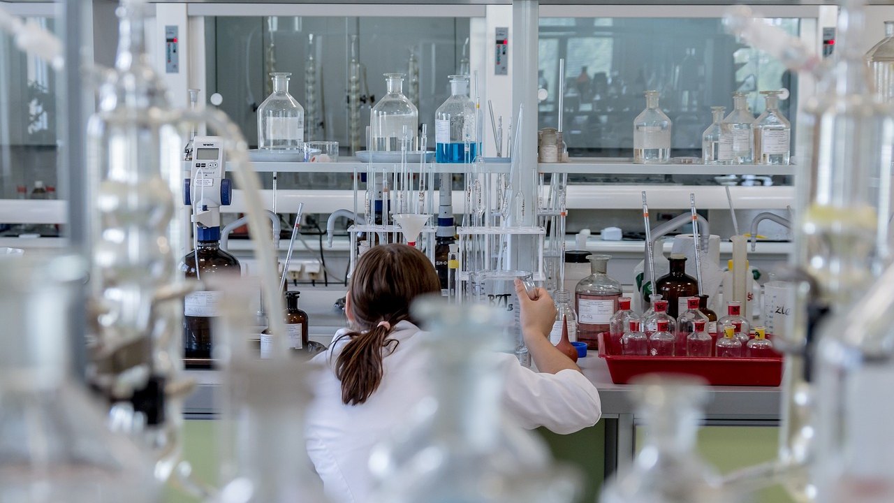 laboratory researcher pipette vaccine