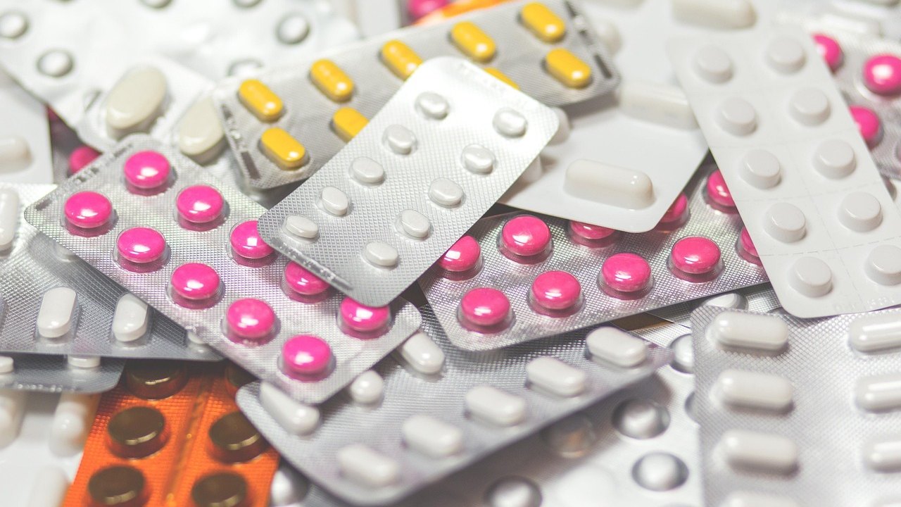 blood pressure medication pills on table