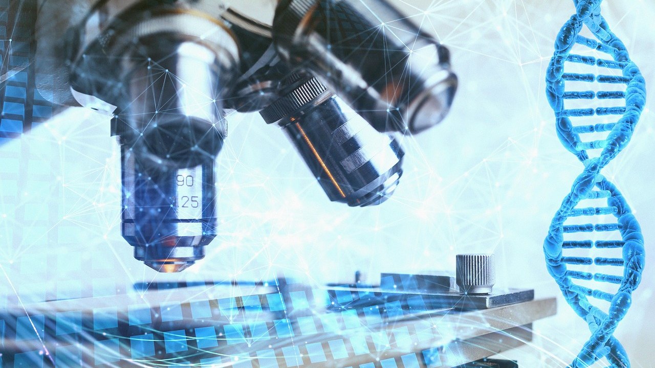laboratory DNA research microscope