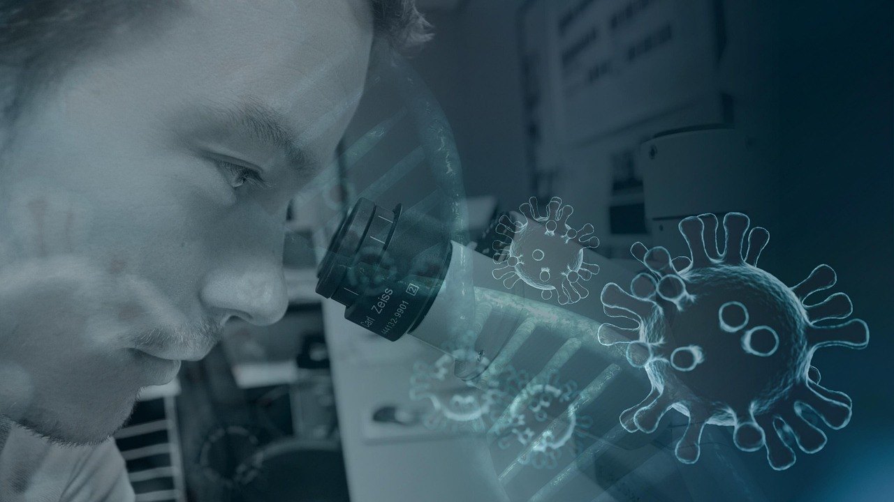 laboratory virus research microscope